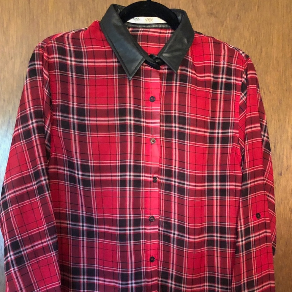 Pippalynn Plaid Button Down